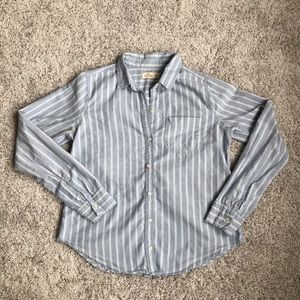 Hollister Blue/White Striped Button Down